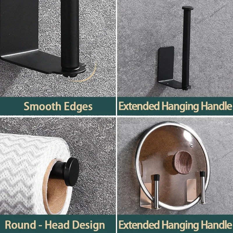 Stainless Steel Paper Towel Holder – Under Sink Storage Rack