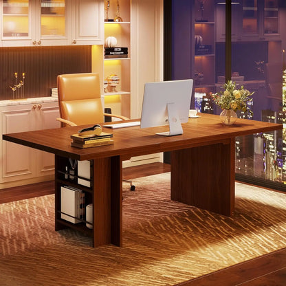 Large Home Office Desk with Storage