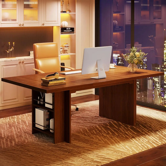 Large Home Office Desk with Storage