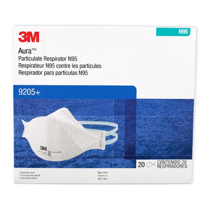 3M 9205+ Aura N95 Particulate Respirator – NIOSH Approved Safety Mask