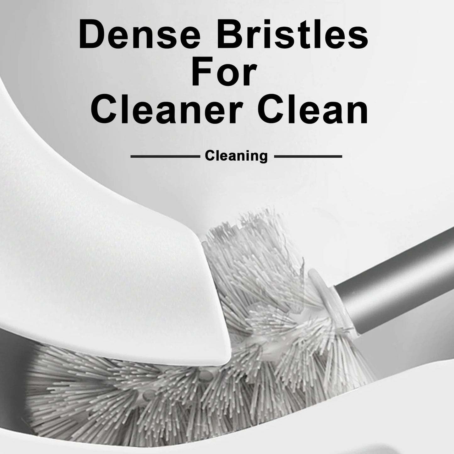 Space Aluminum Long Handle Toilet Brush – Wall Mounted Toilet Cleaning Set