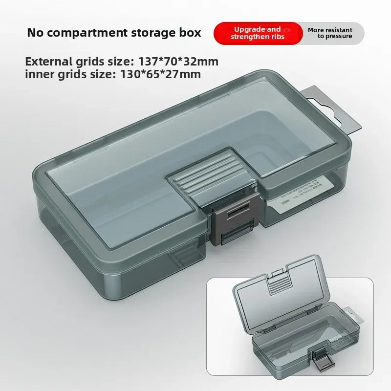 Plastic Tool Organizer Box – Adjustable Dividers, 198x135mm