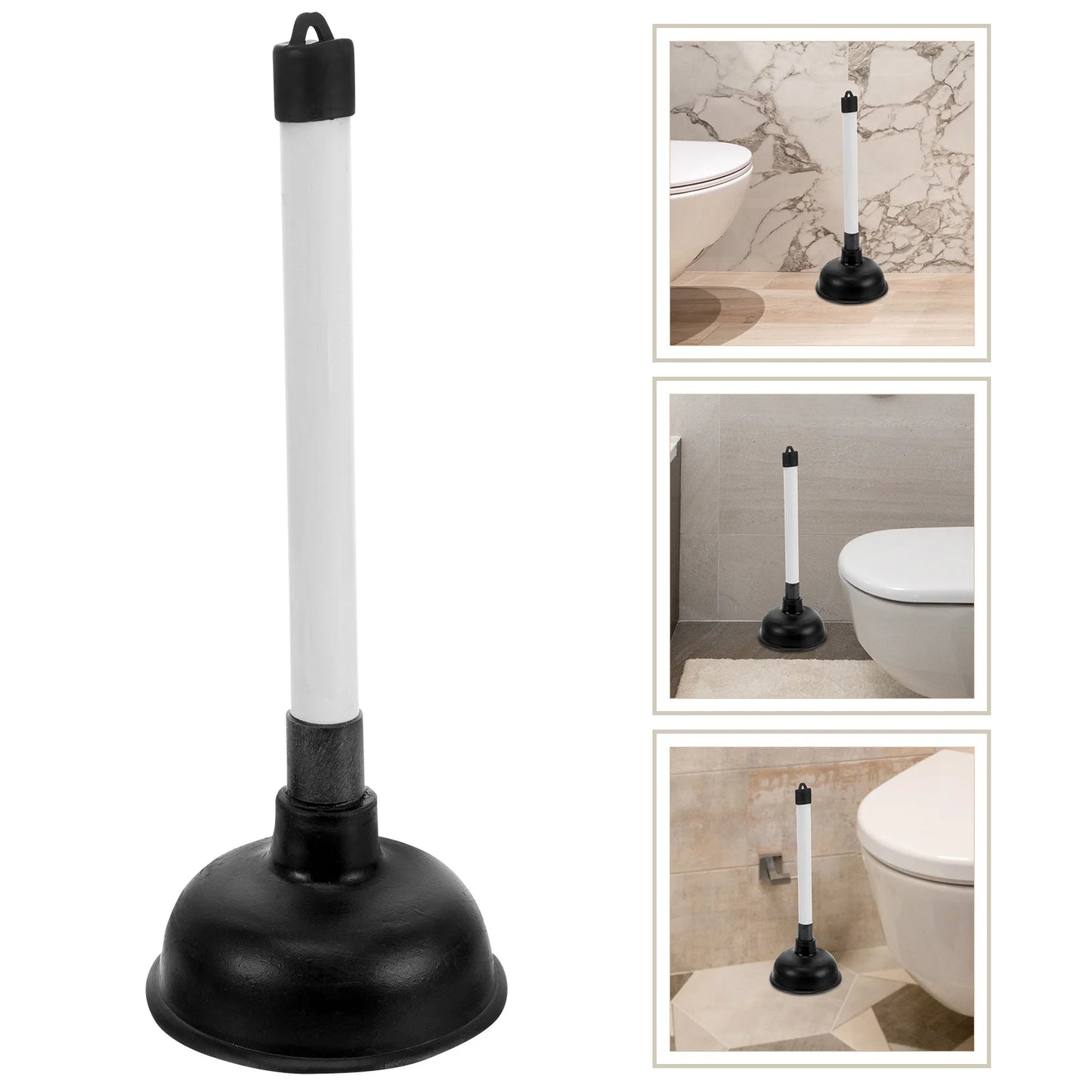 Multi-Use Heavy Duty Toilet Plunger – Sturdy Handle, Bathroom & Kitchen Drain Unclogger