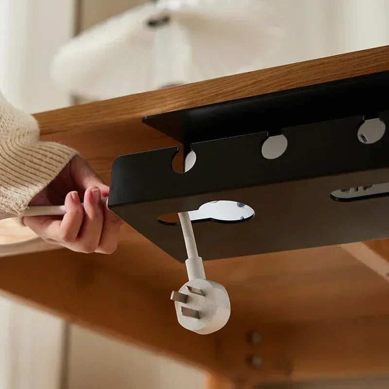 Under Desk Cable Management Tray – No-Drill Clamp Organizer