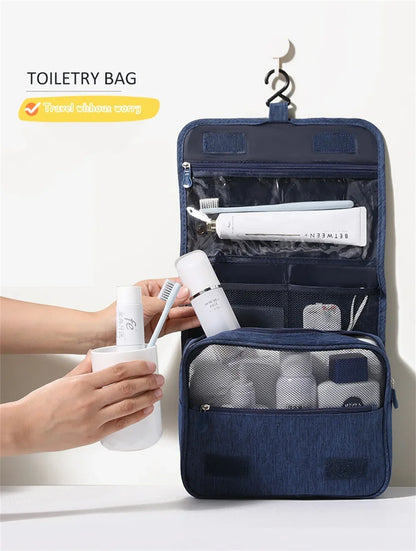 Hanging Toiletry Bag – Polyester Travel Cosmetic Organizer