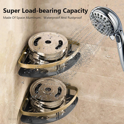 Wall Mounted Shower Caddy – Space Aluminum Corner Shelf