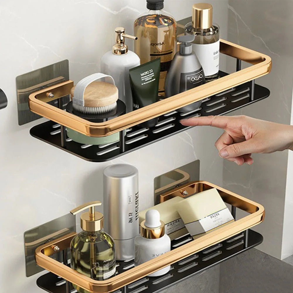 Wall Mounted Shower Caddy – Space Aluminum Corner Shelf
