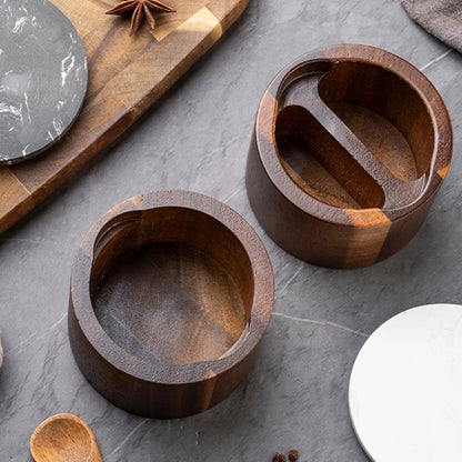 Wood Spice Jars