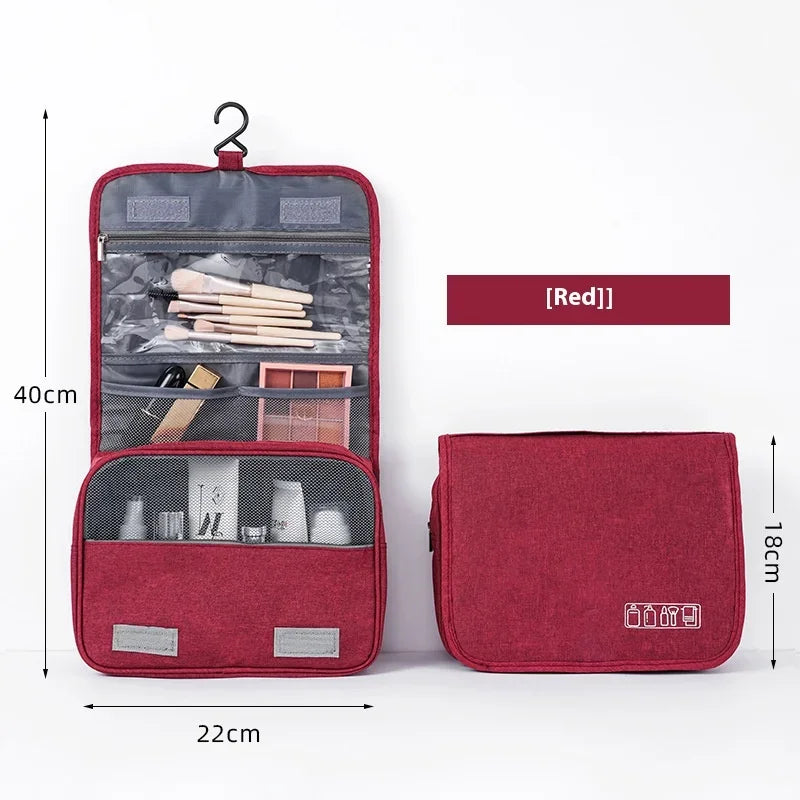 Hanging Toiletry Bag – Polyester Travel Cosmetic Organizer