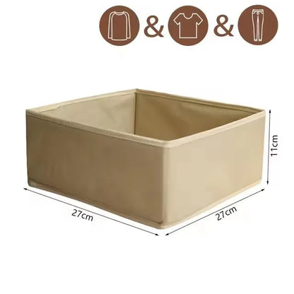 Foldable Drawer Organizer – Non-Woven Fabric Storage Box for Clothes