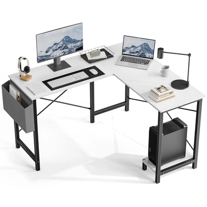 L-Shaped Gaming Desk – 50 Inch Wooden Corner Computer Table