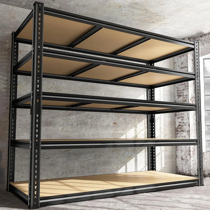 5-Tier Heavy Duty Garage Shelving – 48" Metal Storage Rack