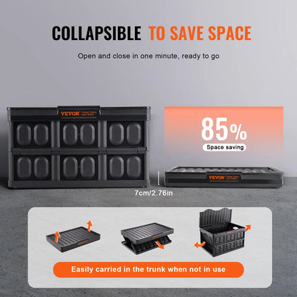 Collapsible Storage Bins – 3-Piece Stackable Utility Crate Set