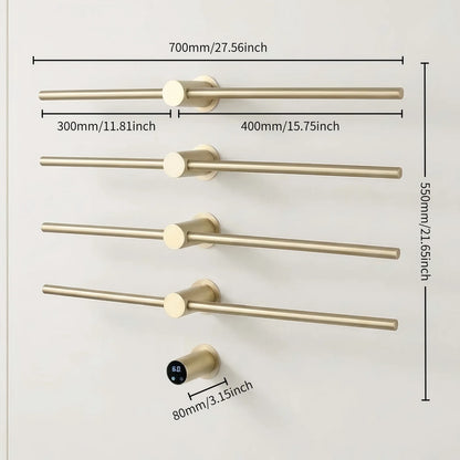 Home Standard | Electric Heated Towel Rail – Smart Control Towel Warmer SS304 Hidden Wire