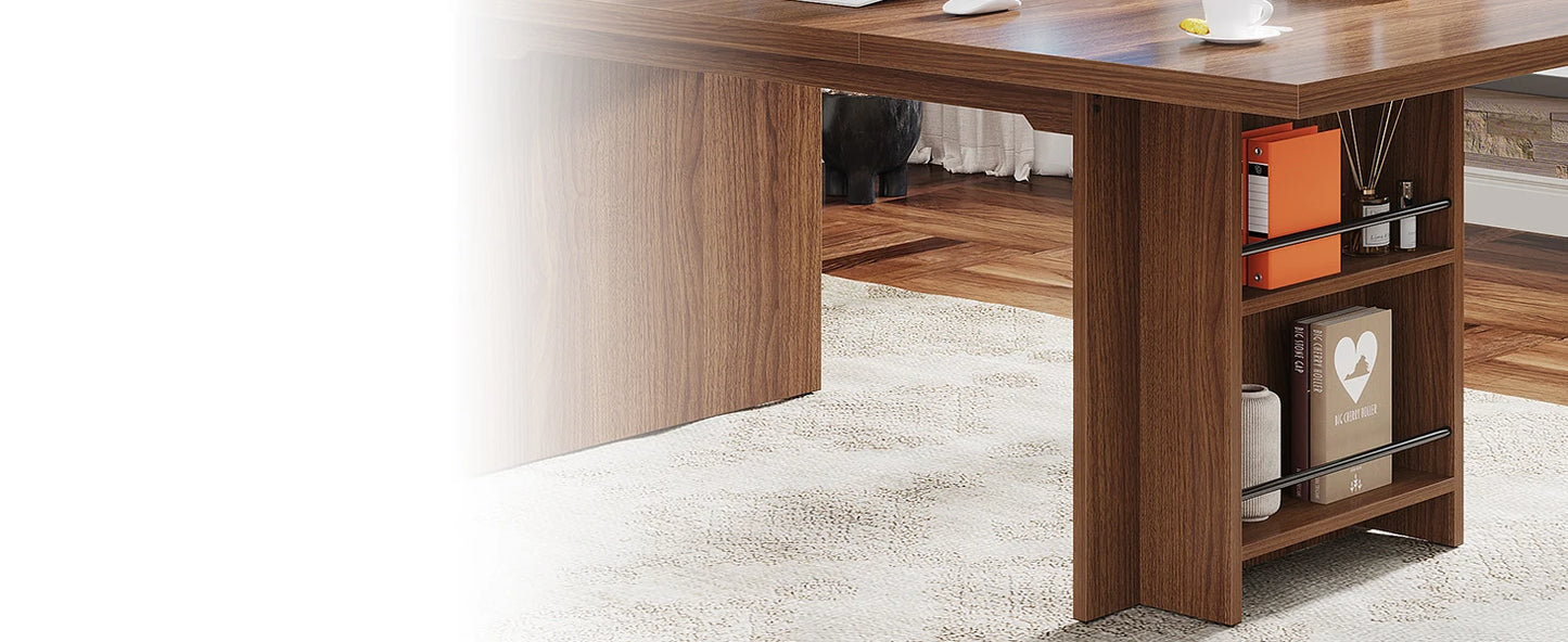 Large Home Office Desk with Storage