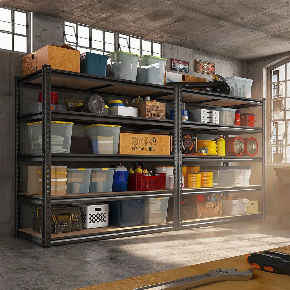 5-Tier Heavy Duty Metal Shelving Unit – Adjustable Storage Rack