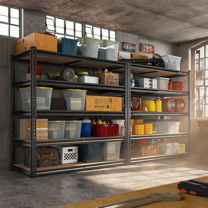 5-Tier Heavy Duty Metal Shelving Unit – Adjustable Storage Rack