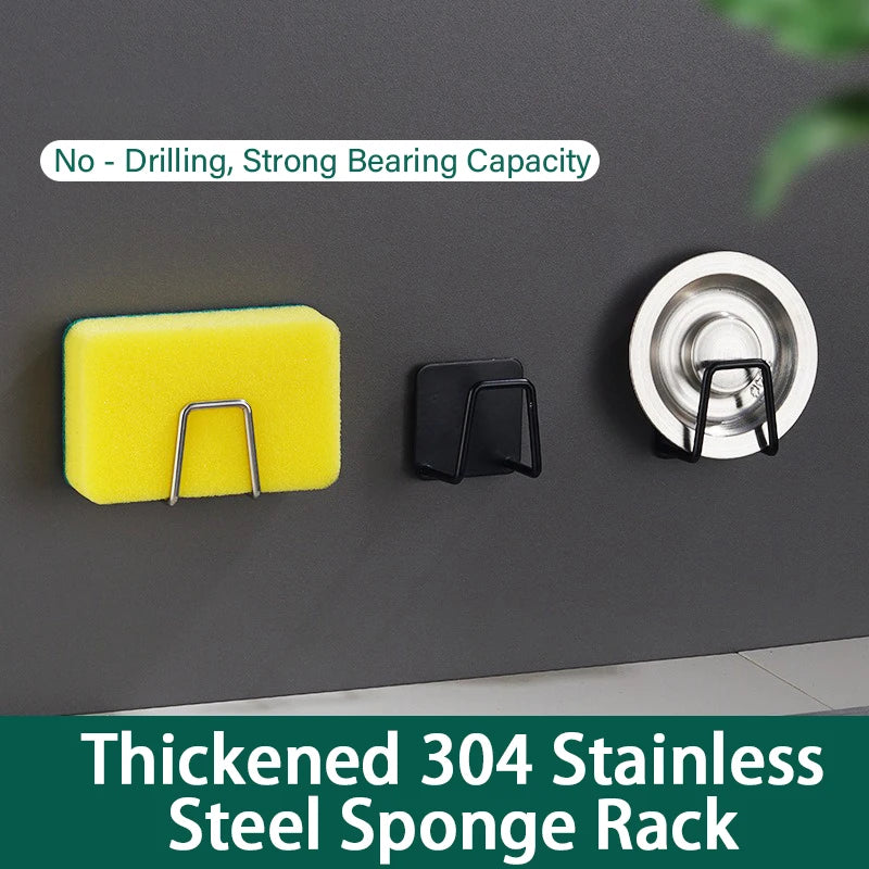 Stainless Steel Sponge Holder – Under Sink Kitchen Organizer