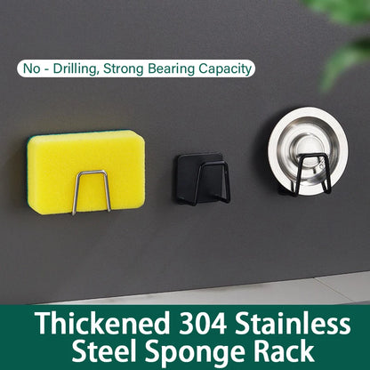 Stainless Steel Sponge Holder – Under Sink Kitchen Organizer