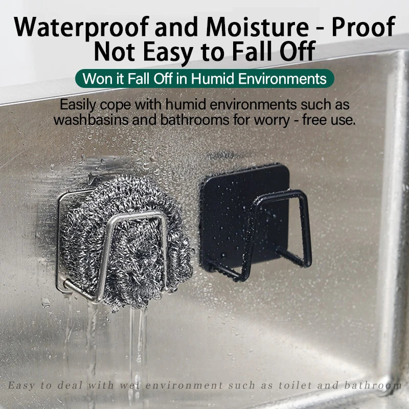 Stainless Steel Sponge Holder – Under Sink Kitchen Organizer