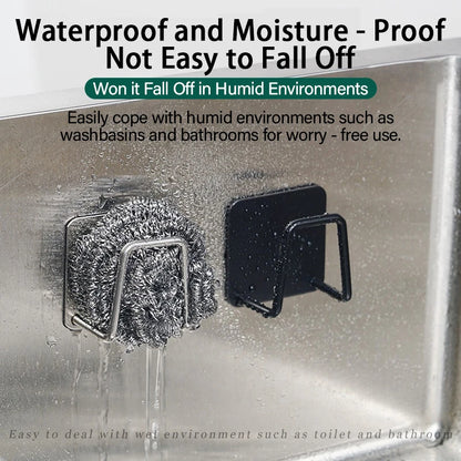 Stainless Steel Sponge Holder – Under Sink Kitchen Organizer