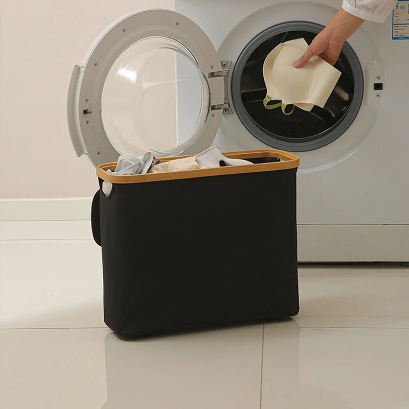 Toilet Paper Storage Basket – Foldable Fabric with Window