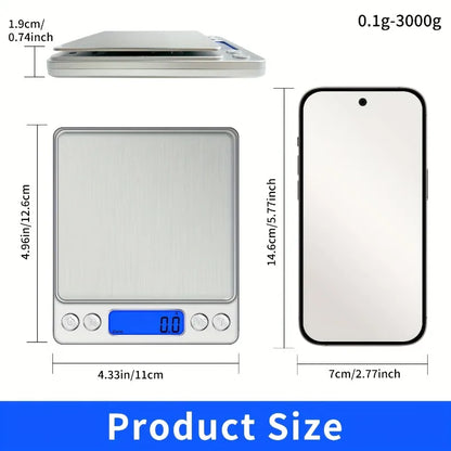 Digital Food Scale – High-Precision Kitchen Scale for Grams & Ounces