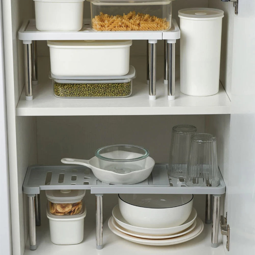 Telescopic Storage Shelf – Retractable Under Sink Organizer
