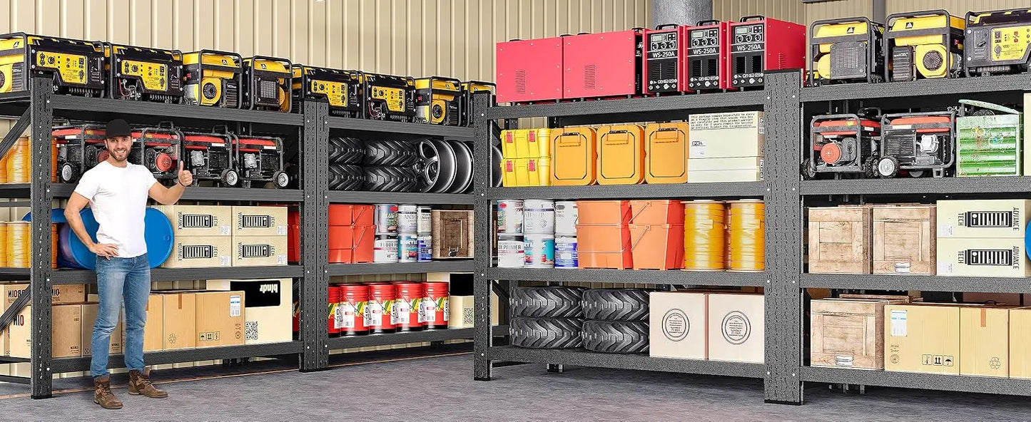 9000LBS Heavy Duty Garage Shelving – 75" Wide Metal Storage Rack