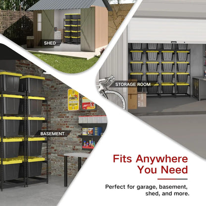 5-Tier Heavy-Duty Metal Storage Rack – 250 lb Capacity