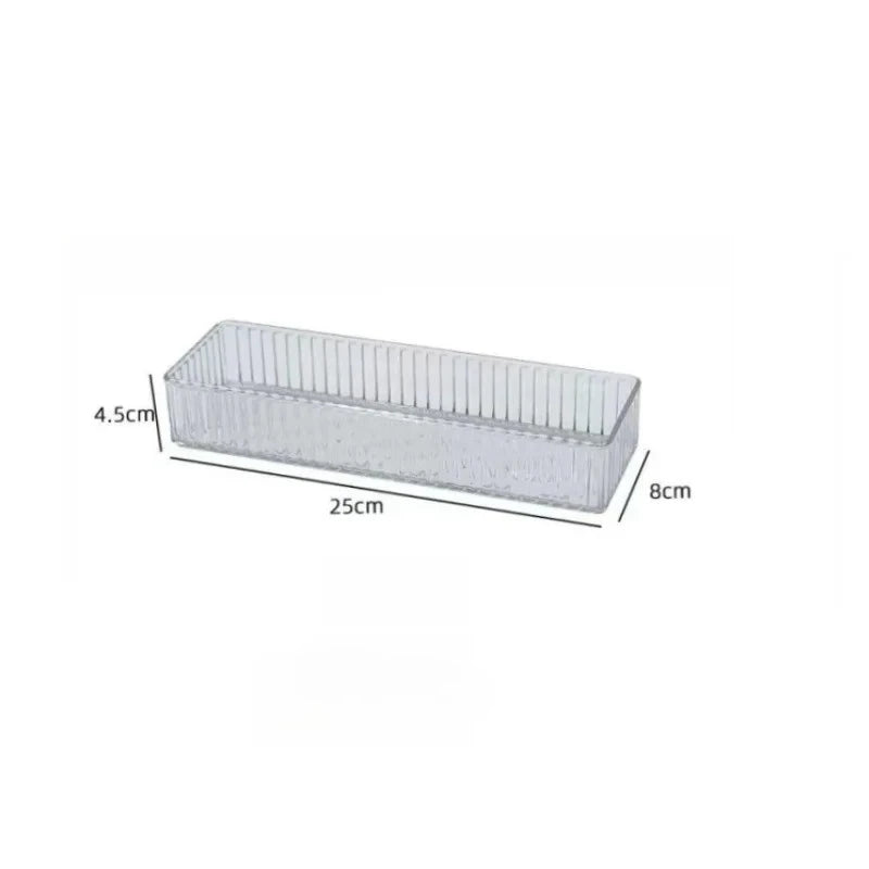 Stackable Acrylic Makeup Organizer – Adjustable Modular Trays