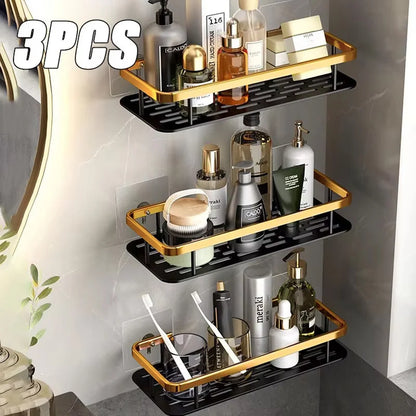 Wall Mounted Shower Caddy – Space Aluminum Corner Shelf