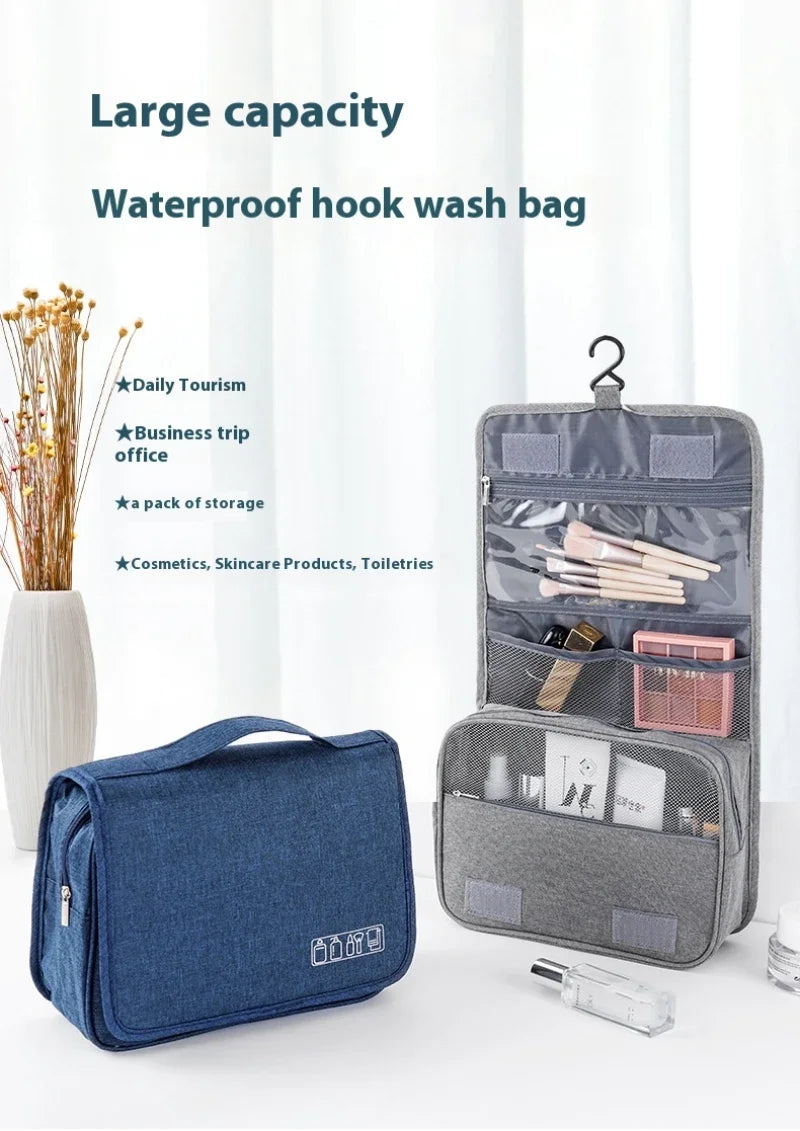 Hanging Toiletry Bag – Polyester Travel Cosmetic Organizer