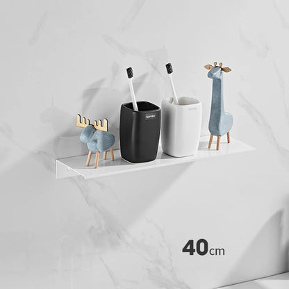 Aluminum Floating Shelf – Wall Mounted Storage for Bathroom & Room Decor