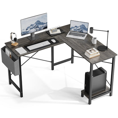 L-Shaped Gaming Desk – 50 Inch Wooden Corner Computer Table