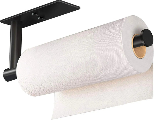 Adhesive Paper Towel Holder Under Cabinet – Rustproof Kitchen Organizer Rack