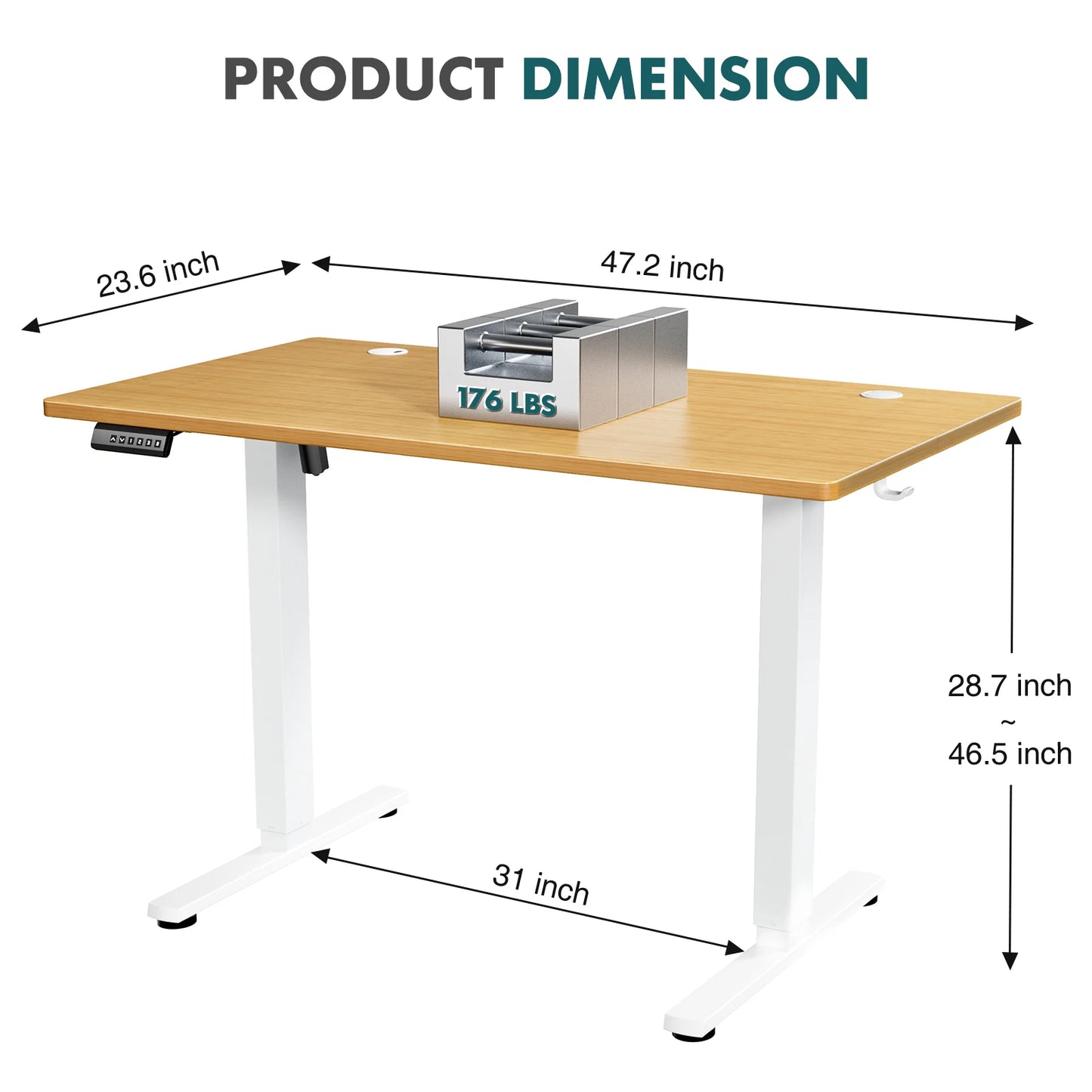 Electric Standing Desk – Height Adjustable for Home Office