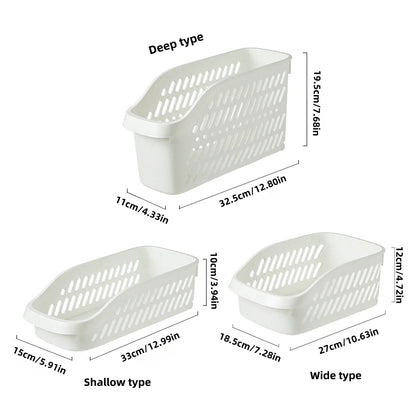 Kitchen Storage Basket – Rolling Under Sink Organizer, White