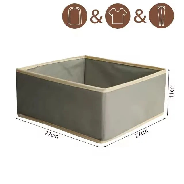 Foldable Drawer Organizer – Non-Woven Fabric Storage Box for Clothes