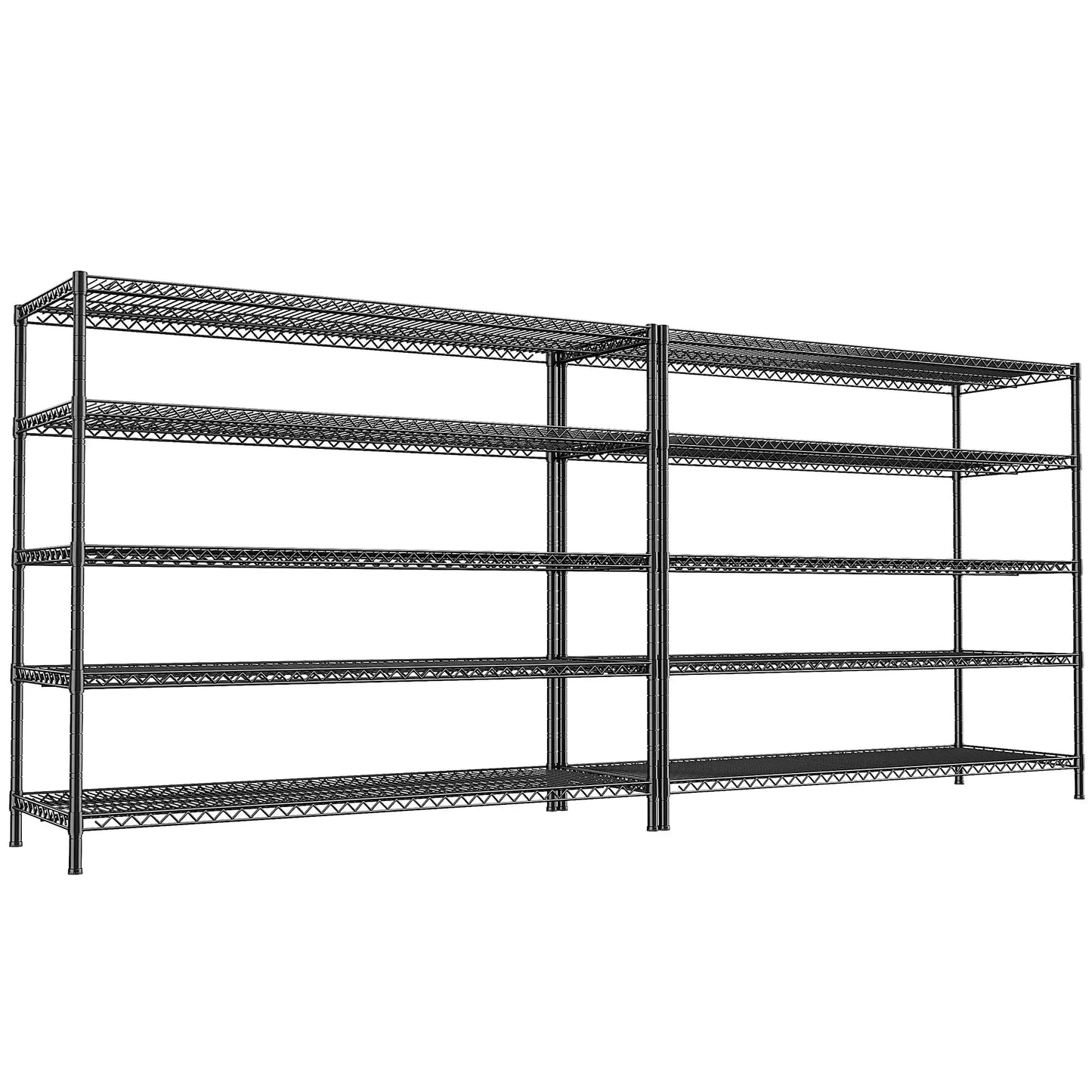 REIBII 5-Tier Heavy Duty Wire Shelving Unit – 55.5" Metal Storage Rack