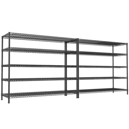 REIBII 5-Tier Heavy Duty Wire Shelving Unit – 55.5" Metal Storage Rack