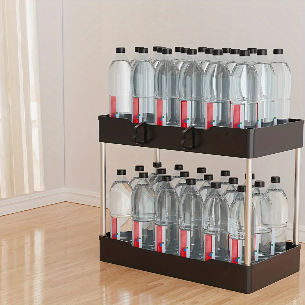 3-Tier Under Sink Organizer – 3-Pack Plastic Storage Racks