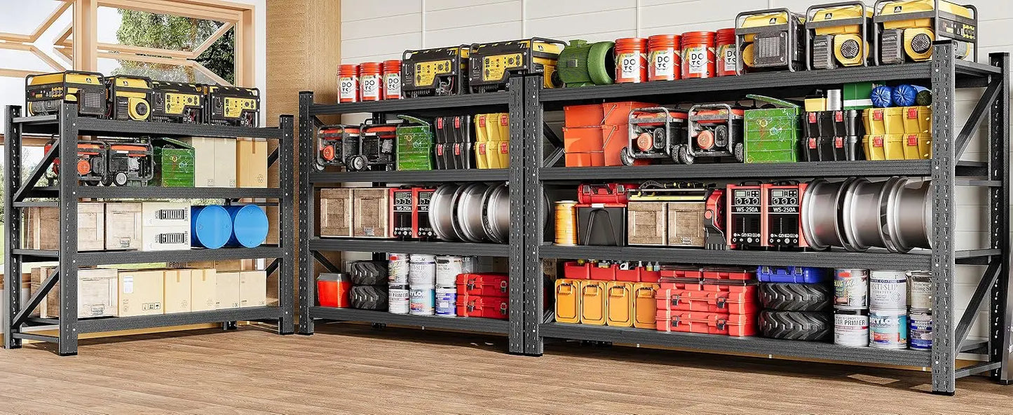 9000LBS Heavy Duty Garage Shelving – 75" Wide Metal Storage Rack