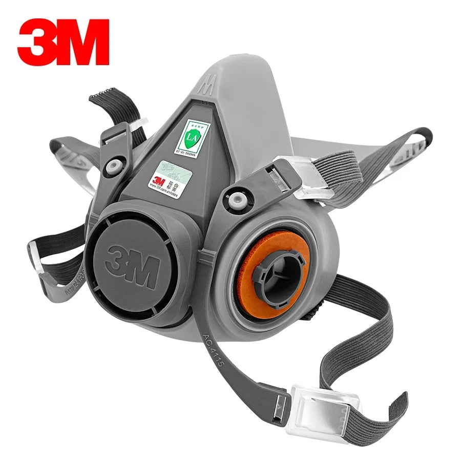3M 6200/6100 Reusable Half Mask Respirator – Rubber Chemical Dust Mask