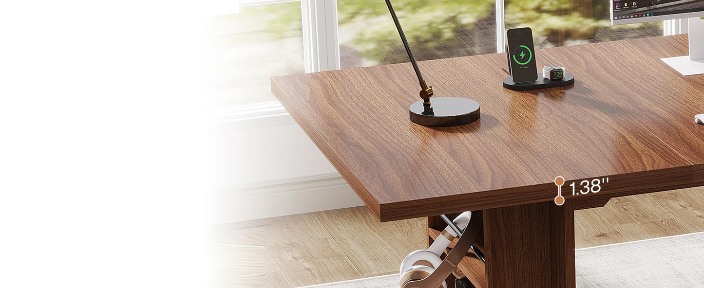 Large Home Office Desk with Storage