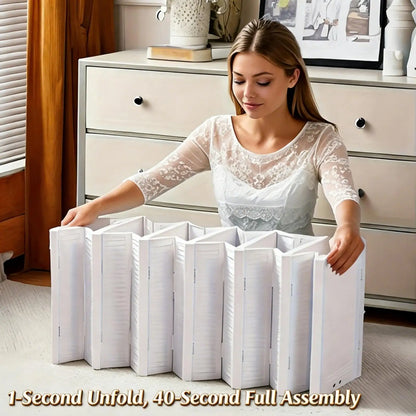 Foldable Clear Shoe Box – 6-Layer Stackable Sneaker Organizer