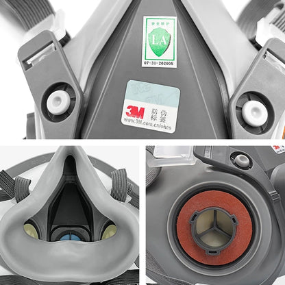 3M 6200/6100 Reusable Half Mask Respirator – Rubber Chemical Dust Mask