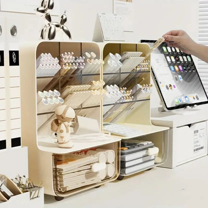 Multi-Layer Desk Organizer | Large Capacity Pencil Holder