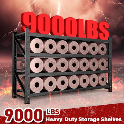 9000LBS Heavy Duty Garage Shelving – 75" Wide Metal Storage Rack