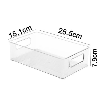 3 Piece Transparent Refrigerator Storage Box – Plastic Food Bin